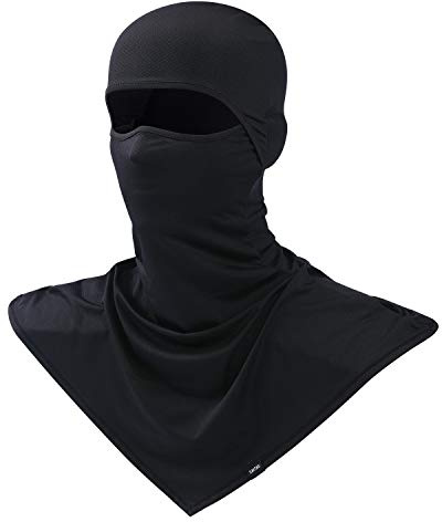Balaclava Summer Protection Face Mask Breathable Motorcycle Hood Helmet Liners Outdoor Cycling Hiking Sports Black
