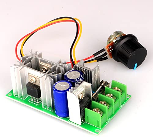 Gebildet Ensemble de Contrôleur de Moteur à Courant Continu 12V 24V 36V 48V/20A, Module d'entraînement Haute Puissance à Vitesse Réglable PWM Interrupteur de Régulation Ultra Petit Gradateur de LED