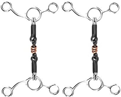 HOHXFYP Ringtrense,Silber Robuste und Langlebige Edelstahl Pferdegebisse Knebel,Leicht zu Biegen F?rdert Die Speichelproduktion Trensengebisse f¨¹r Pferde