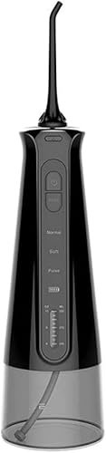 GeRRiT Water Flosser Irrigateur buccal dentaire portable sans fil professionnel for soins des appareils dentaires avec 4 embouts de jet 3 modes Réservoir d'eau étanche IPX7 300ML for voyage et usage d
