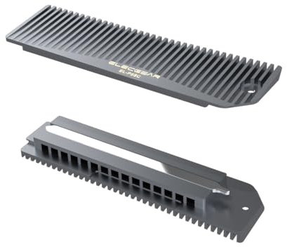 ElecGear Disipador de Calor para PS5 Pro y Slim SSD, Tubo de Calor + Radiador de Aluminio para interna PCIe M.2 NVMe, Kit de Poste de Montaje SSD (EL-P5SC)