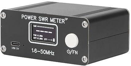 Leistungs-SWR-Messgerät, HF-Kurzwellen-Digital-Stehwelle, 150 W, 1,6–50 MHz, Für UKW, AM, CW, SSB, Amateurfunk, 5 Schnittstellen-Anzeigemodi Und Dynamische Analoge Anzeigeleiste