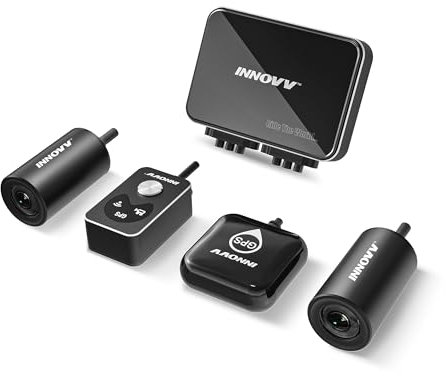 INNOVV K7 Motorrad Dashcam Front und Heck mit EIS 2K+2K@30FPS oder 1080P+1080P@60 FPS, Motorradkamera, GPS, WiFi, 24h Parkmodus, Unfallerkennung, wasserdichte Motorradkamera, Unterstützt bis 512GB