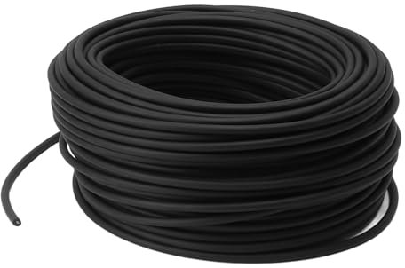 Cavo a Impulsi con Doppio Isolamento con Nucleo in Lega Ad Alta Tensione da 5 Mm per Recinzione Elettronica, Prestazioni Stabili, Uso Duraturo (50 m / 164,0 piedi)