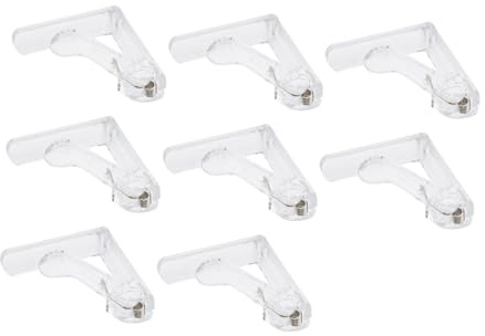MAGICLULU 8piezas Pinzas para Manteles Abrazaderas Transparentes Sujetamanteles para Mesa