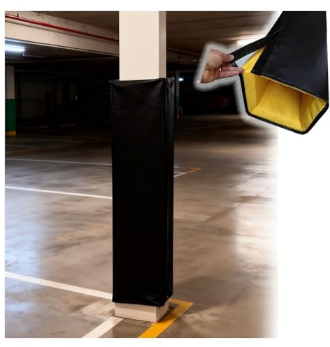 1,5 m fallskyddsmatta för garage, kolumnskydd för källare, skydd i alla väder för basketringar på gym, parkeringspolare och lekplatser