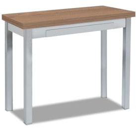 ASTIMESA Mesa de Cocina Tipo Libro 80x40cm Laminado Roble Oscuro