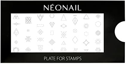 NEONAIL Stamping Plate 13 - Stamping Platte - Schablonen Platte - Nail Art - Nageldesign - Nagel Stempel Schablone - French Nails Schablone - Nagelkunst Stempel