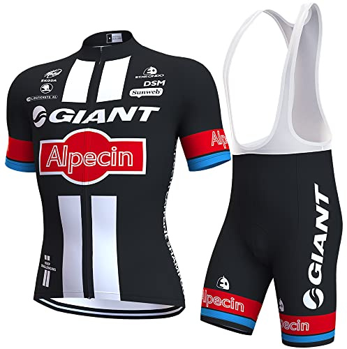assocauicy VêTements De Cyclisme LéGer,Respirabilité Maximale Maillot De Cyclisme Homme Et Shorts 4d Gel Rembourré