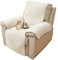 NUODWELL Dicker Lammfellbezug für Liegestühle, rutschfest, waschbar, Stuhlbezug für Liegestühle, superweicher Möbelschutz für Kinder und Haustiere (Beige, 76 x 231 cm)