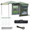 AFIONA SUV-Zelt für Camping, Heckklappenzelt, wasserdichtes PU2000mm, universell für SUV-Autos mit Regendach und 1 Tür für Camping-Familiencamping(Verde,A)