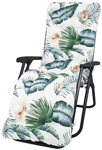 BAODBF Stolskuddar, trädgårdsstolsdynor med hög rygg med kudde, 170 x 50 cm, sittdyna, ryggkudde, gungstol (A)