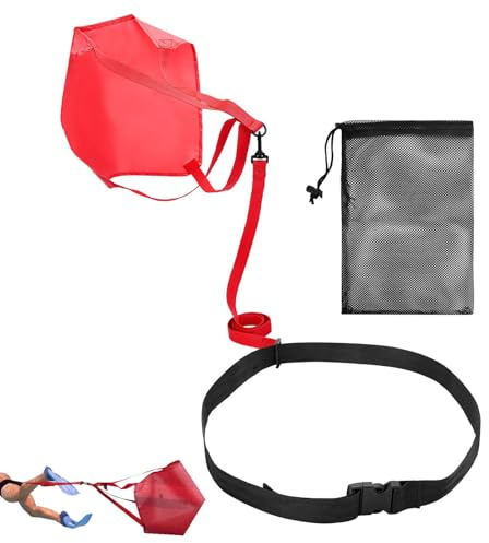 Parachute D'entraînement De Natation - Harnais De Ceinture De Résistance, Équipement d'exercice Électrique, Parachute De Poche en Durable | Stimule Les Performances Et La Stabilité des Nageurs