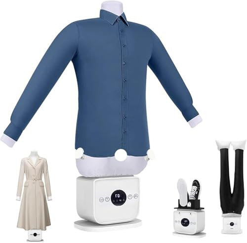 Plancha de Vapor automática, Nueva máquina de Planchado Manos Libres Mejorada, Secado rápido en 8 Minutos, Secadora de Ropa y Antiarrugas Manual para Pantalones, Camisetas y Zapatos (B)