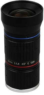 Mikroskoplins, 4/3 tums 12MP ITS Ultra 4K-objektiv 20mm Starlight F1.4 C-fäste for elektronisk polis- eller trafikkamera
