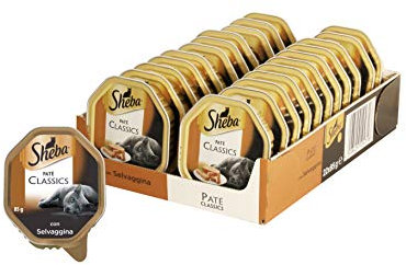 Sheba Paté Classics Katzenfutter mit Wild 22 Dosen à 85 g, 85 g, 1er Pack