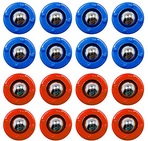CS COSDDI Shuffleboard,Shuffleboard Pucks,Curling Mini Rollers Ersatzset mit 16 Rollen, Shuffleboard Table Game (8 Rot & 8 Blau)