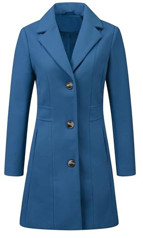 Allegra K Women's Winter Pea Coat Winter Pea Coat