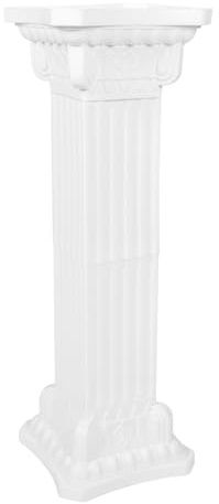 Mipcase Colonna Decorativa Bianca Stile Romano 1 Pezzo, Plastico
