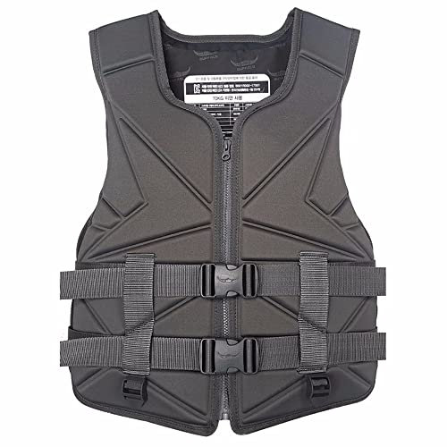 Gilet De Sauvetage Kayak, Aide à La Flottabilité Gilets De Sauvetage Adultes, Paddle Boards Gilet De Natation Gilet De Flotteur De Sécurité Pour Kayak Snorkeling Pêche Sports Nautiques,Black-XL