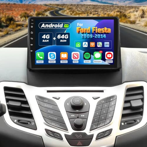 [4+64G] Android Car Radio for Ford Fiesta 2009-2014 9 Inch Carplay Stereo