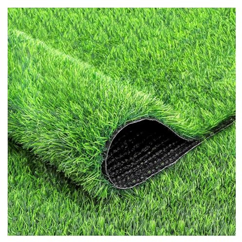 LSSHQ Erba Sintetica Prato Erbetta Tappeto Erba Sintetica per Esterno Erba Sintetica 25mm Drenante Resistente, Facsimile Rotolo Erba Sintetica Tappeto Manto(4x6ft)