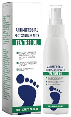 Foot Spray (100ml), Spray Naturel Pour Pieds, Déodorant pour les Foot Pour Femme & Homme, Hydratez et protégez les pieds secs