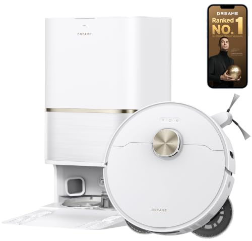 dreame L50 Ultra AE Robot Vacuum and Mop 100-Day Auto-Empty and Self-Cleaning High Heat Mop, 28,000Pa Suction, Corner-to-Edge Deep Cleaning, Detangling Brush