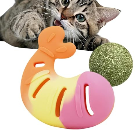 Giocattoli da mordere per gatti - Allevia il disagio dei cuccioli con giochino a forma di gamberetto all'gatta,Gioco Interattivo per Felini - per Interni ed Esterni, Uso Quotidiano, Appartamento,