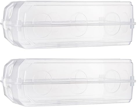 VALICLUD Caja Organizadora para Zapatos Transparente de Plástico Rígido 2 Unidades Tapa Apilable para Ahorrar Espacio en Armarios Infantiles y Dormitorios
