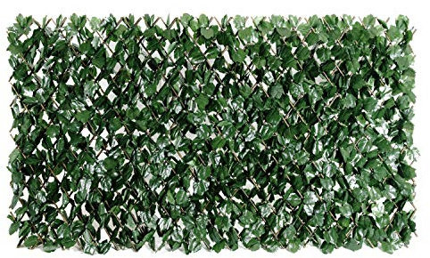 ColourTree Artificial Ivy Expandable Fence Privacy Screen, Retractable Hedge, Faux Trellis for Balcony, Patio, Outdoor & Home Decorations - 3 Years Warranty (Double-Side Leaves, 1 Pack)