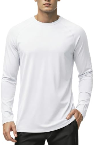 MAGCOMSEN Men's Sun UV Protection Shirts UPF 50+ Outdoor Long Sleeve Casual Lightweight T-shirt