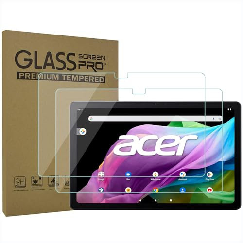 AKNICI 2-Stück PanzerglasFolie Schutzfolie für Acer Iconia Tab P10 (P10-21Q-83VZ) Tablet 10 Zoll, Gehärtetem Glas Panzerglasfolie Displayschutz für Acer Iconia Tab P10 P10-11-K5P5/P10-11-K68D,9H Härte