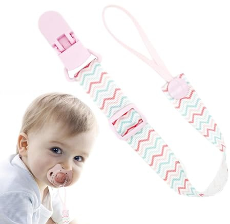 Clip porta ciuccio per bambini, clip per ciuccio, Cinghie per massaggiagengive per ciuccio, supporto per lenitivo al guinzaglio antigoccia, Cinghie per ciuccio, Corda per ciuccio per la
