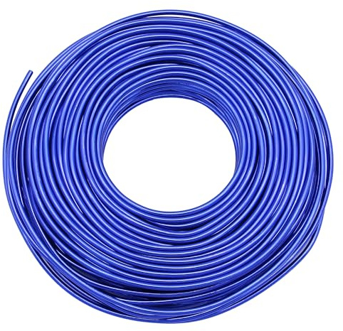 Uxney Filo metallico per gioielli, filo di alluminio 3mm - Per lavori manuali, creazione di gioielli, fai da te e artigianato in metallo (Blu reale, 30 metri)