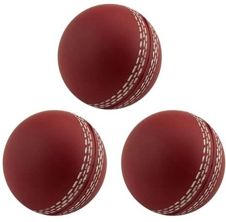 Crickets Ball, 3PCS Hand Stitched Soft Crickets Ball Rubber, 70mm/2.8in Crickets Ball For Junior Kids, Sports Crickets Ball For Training, Coaching, Practice