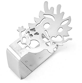 Qsvbeeqj Clips decorativos para mantel, de acero inoxidable, para restaurante, cocina, boda, fiesta, mantel, clip