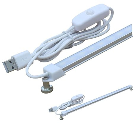 DIYEAH Luz LED para Lectura Protección Ocular Luz de Emergencia Multifuncional Cálida para Dormitorio y Cocina Cubierta Blanca Translúcida