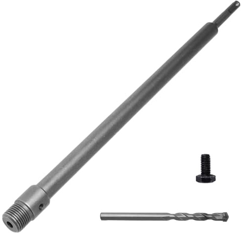 Vefhby Broca SDS Plus de 400 mm, mango redondo M22, broca de pared de hormigón, cortador de sierra de hormigón, cemento y piedra, extensión de vástago de admisión, distancia de rosca fina de 2 mm