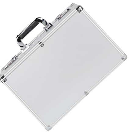 Générique Mallette de Transport en Aluminium – Boîte de Rangement avec poignée, Valise pour Instruments de précision, Organisateur à sécurisé | Coffre de Protection en éponge intégré pour Outils, é