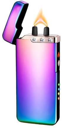 GADATOP Encendedor eléctrico de plasma encendedor llama recargable encendedores de tormenta (tonos nobles)