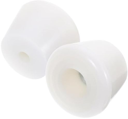 VILLCASE 2 Topes de Freno para Patines Paralelos con Tornillos, Blanco