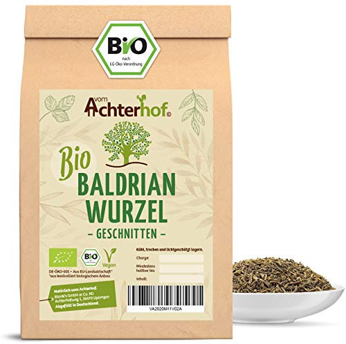 Baldrianwurzel BIO (100g) | Baldrian Wurzel getrocknet | Baldriantee | organic Valerian Root Cut vom Achterhof