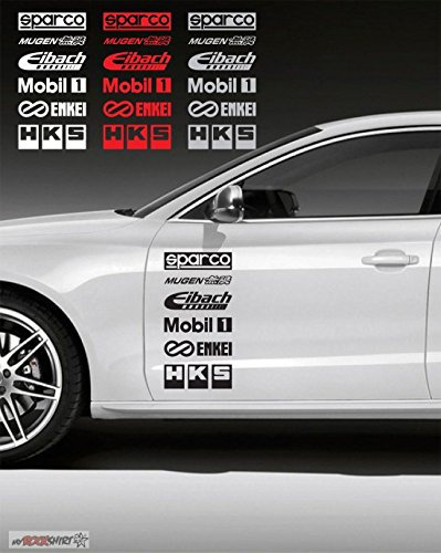 myrockshirt Sponsor Set nr. 36/2 x 30x18 cm Aufkleber,Sticker, Autoaufkleber,