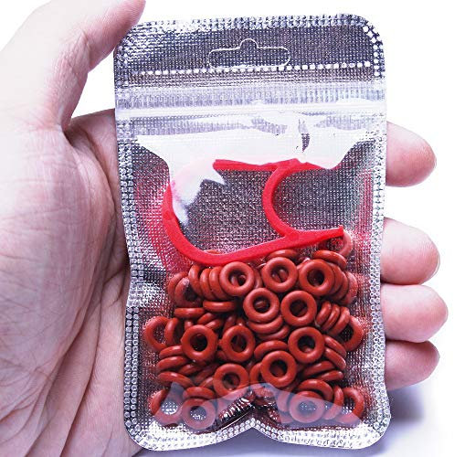 Sunzit O-Ring, 108 Piezas Noise Dampener O-Ring Amortiguadores de Goma para Cherry MX Amortiguadores de Teclado Tapa de la Llave Junta tórica Reemplazar - Rojo