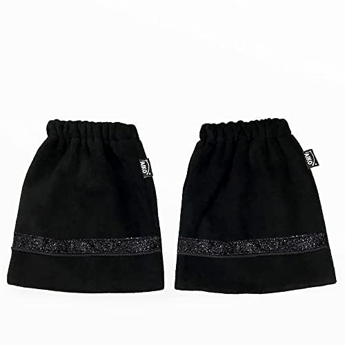 Aiko Steigbügelschoner - Shine Bright - Fleece 1 Paar (schwarz)