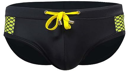 RQPYQF Costume Slip Uomo da Mare e Piscina con Swimming Brief e Coulisse Regolabile YK83 - Taglia M-XXL