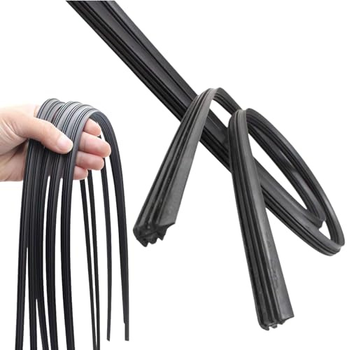 Lot de 2 caoutchoucs de rechange pour essuie-glace - Caoutchouc universel découpable