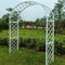 Rankgitter für Kletterpflanzen, robuster Rosenbogen, Pergola mit freistehendem Design, ideal für Hochzeit, Party, Dekoration, verzinkter Stahlrahmen, 1,8 m B x 2,5 m H, Weiß