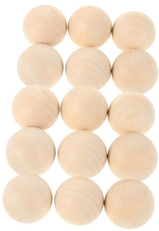 BESPORTBLE 15 STK Hockeyball Aus Holz Streethockeybälle Holzkugel Hockeyzubehör Bodenball Aus Holz Eishockey-trainingspucks Trainingshockeybälle Aus Holz Hockeybälle Im Freien Hölzern Beige